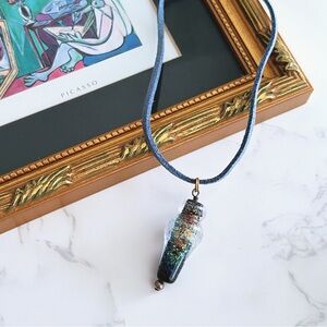 Handcrafted Dichroic Glass Pendant